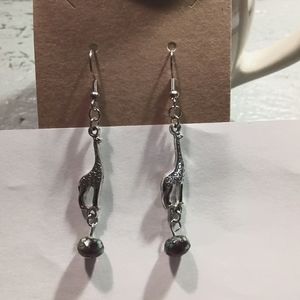 Giraffe Beaded Earrings